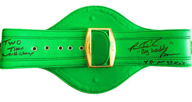 Riddick Bowe Signed Autographed WBC full size Boxing Championship Belt