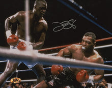James "Buster" Douglas Signed 8x10 Photo with Mike Tyson (MAB Hologram)