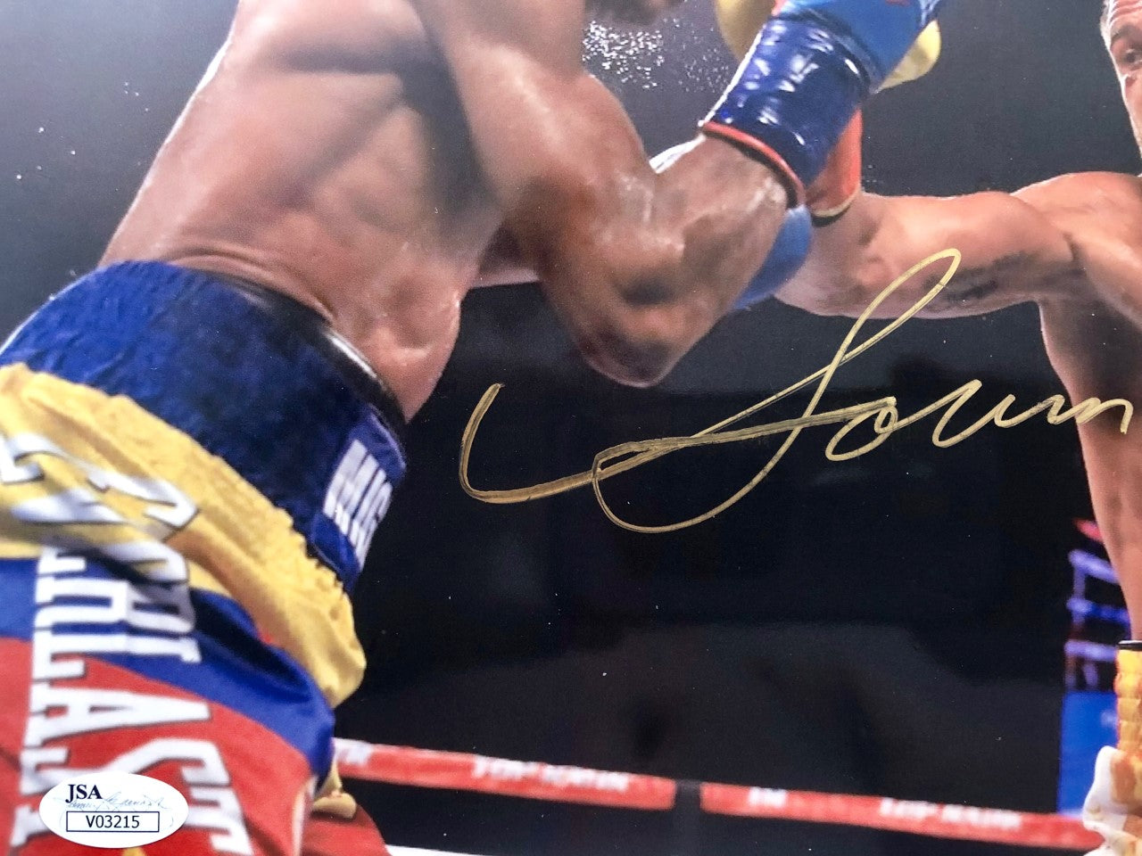 Vasyl Lomachenko action packed Autographed 8x10 fighting photo with a ...