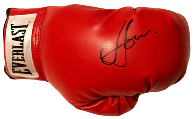 Vasyl Lomachenko Autographed Everlast Red Boxing Glove in Black Signature