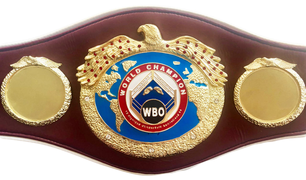 WBO Championship Boxing Belt full size hand custom made, unsigned
