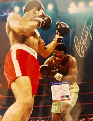 Joe Frazier Signed Autographed Rare 16 X 20 Size vs Muhammad Ali Photo PSA Certified
