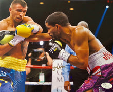 Vasyl Lomachenko Autographed 8 x 10 photo in Gold Signature, JSA CERT