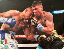 Vasyl Lomachenko Autographed 8 x 10 photo in Gold Signature, JSA CERT