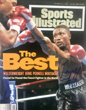 Pernell Whitaker Signed 8x10 Photo of the Champ on cover of Sports Illustrated