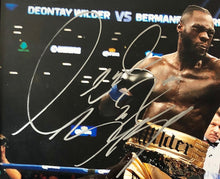 Deontay Wilder 16x20 Framed white autographed Boxing Photo Autographed certified Beckett