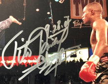Felix Tito Trinidad framed 11x17 size Autographed Boxing Photo in silver signature
