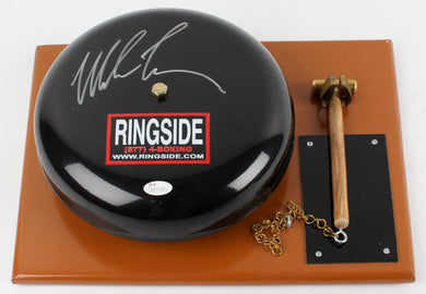 Mike Tyson Signed Autograph RARE Boxing Ring Bell JSA Witnessed Certified