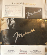 Muhammad Ali Deluxe Protected Autographed Cut And Hand Written inscription JSA