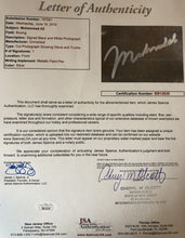 Muhammad Ali Deluxe Protected Autographed Cut And Hand Written inscription JSA