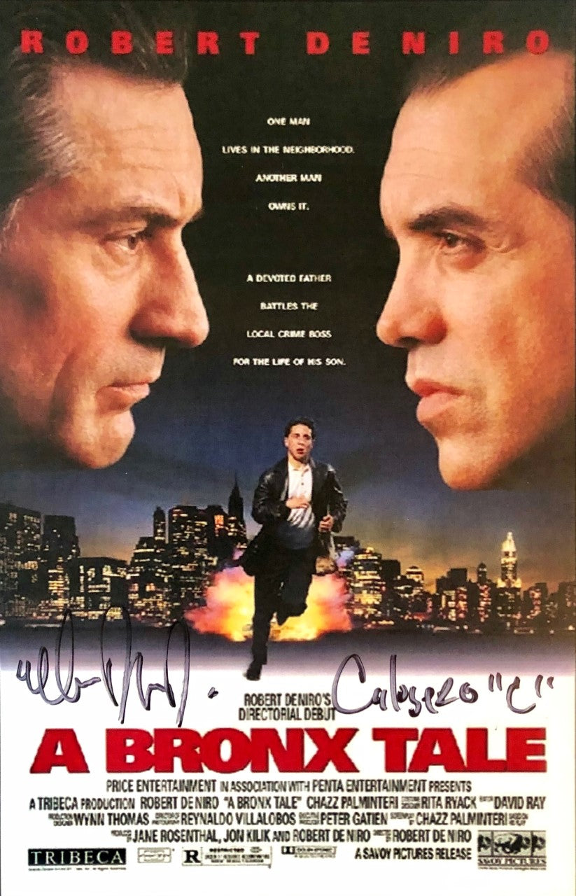 Lillo Brancato Signed A Bronx Tale Robet De Niro/Chazz Palminteri Movie poster photo 8x10 size.