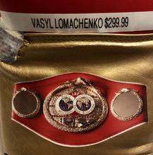 Vasyl Lomachenko Full Autographed Custom Red Boxing Glove in Black Signature