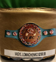 Vasyl Lomachenko Full Autographed Custom Green Boxing Glove in Black Signature