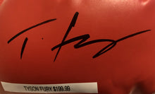 Tyson Fury Signed Red Everlast Boxing Glove Fury Boxing Autograph Memorabilia
