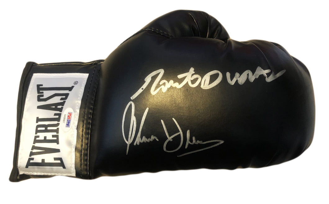 Tommy Hearns and Roberto Duran Signed Everlast Boxing Glove (PSA/DNA)