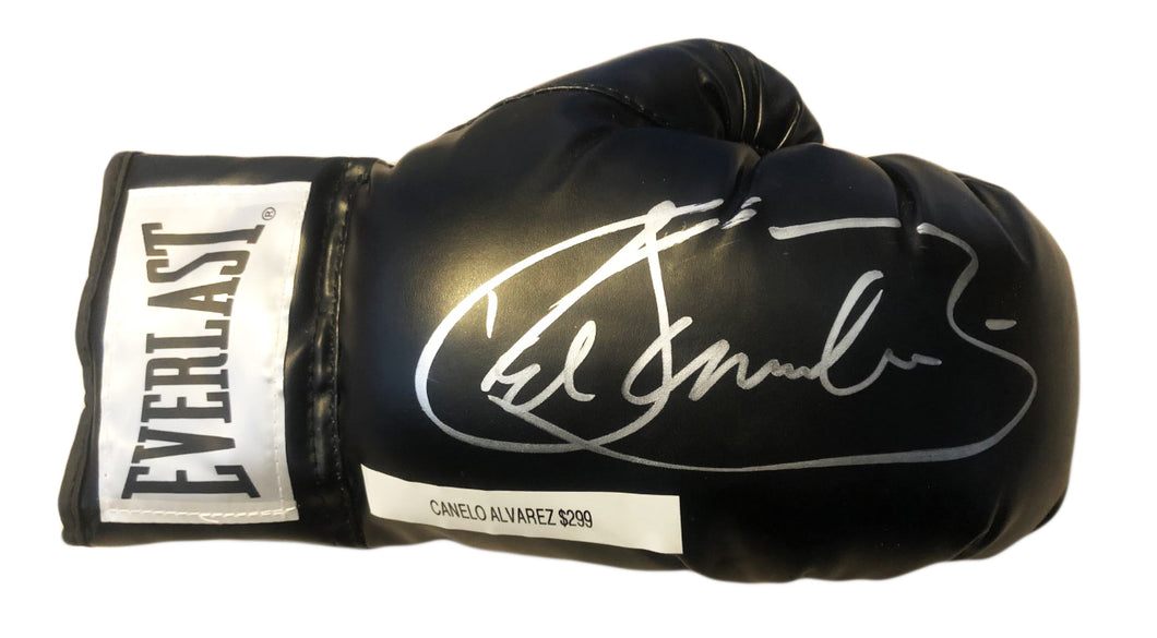 'Saul' Canelo Alvarez Autographed Signed Everlast Black Boxing Glove