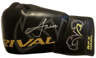 Vasyl Lomachenko Rare Autographed Rival Black Boxing Glove in Silver Signature