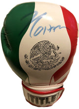 Julio Cesar Chavez Sr. Signed Autographed Mexican Flag Boxing Glove
