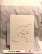 Sylvester Stallone Deluxe Protected Autographed Cut And Hand Written JSA