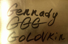 Gennady Golovkin Autographed Reyes Gold Boxing Glove in Black Signature