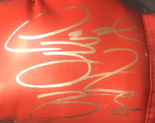 Deontay Wilder Red everlast Autographed boxing glove in silver marker. JSA