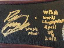 Paulie Malignaggi Signed mini-Size WBA Championship Boxing Belt, Inscriptions!