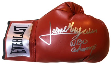 Jaime Munguia signed autographed Red boxing glove, WBO, WBC,