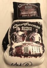 Cotto vs Foreman Autographed and silk screen Custom Boxing Glove