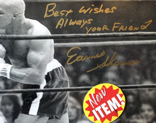 Earnie Shavers vs Muhammad Ali signed Autographed 16 x 20 Photo