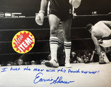 Earnie Shavers vs Muhammad Ali signed Autographed 16 x 20 Photo