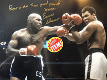 Earnie Shavers vs Muhammad Ali signed Autographed 16 x 20 Photo