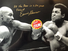 Earnie Shavers vs Muhammad Ali signed Autographed 16 x 20 Photo