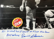 Earnie Shavers vs Muhammad Ali signed Autographed 16 x 20 Photo