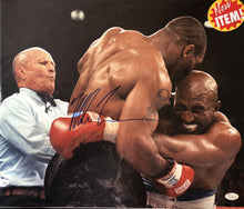 Mike Tyson Signed vs Evander Holyfield 16x20 Photo (JSA COA)