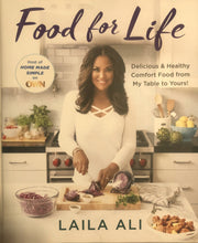 Laila Ali autographed signed book "Food For Life" authentic Rare!