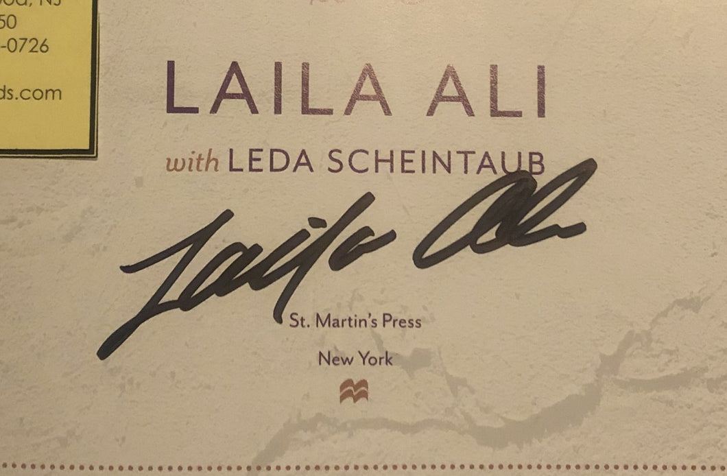 Laila Ali autographed signed book 