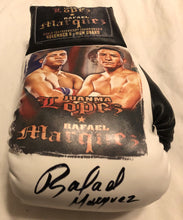 Lopez vs Marquez Autographed and silk screen Custom Boxing Glove
