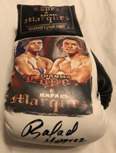 Lopez vs Marquez Autographed and silk screen Custom Boxing Glove