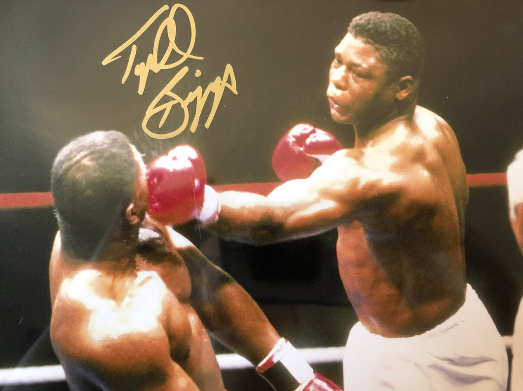 Tyrell Biggs Signed Authentic Autographed 8x10 Photo Gold Hand Signed COA