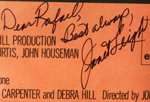 Janet Leigh Signed Autographed John Carpenter's movie "The Fog" JSA