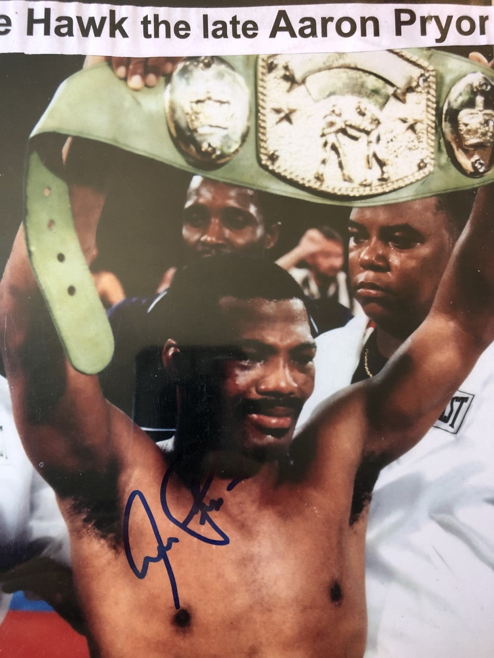 Aaron Pryor Signed Authentic Autographed 8x10 Photo Hand Signed COA