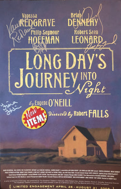 Brian Dennehy and Phillip Seymour Hoffman, Cast Autographed signed photo Long Day's Journey Into Night play Poster