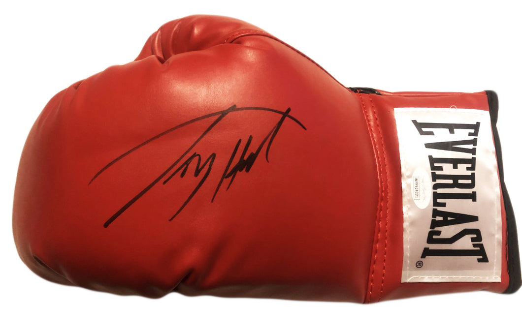 Larry Holmes signed Autographed Everlast Boxing Glove JSA Cert