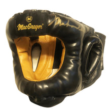 Muhammad Ali Autographed Mac Gregor Boxing Vintage Black Headgear