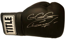 Gennady Golovkin Autographed Huge 22" Title Black Boxing Glove in Silver Signature