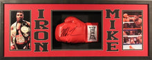 Mike Tyson Signed 15x39x4 Custom Framed Shadowbox Boxing Glove Display (JSA)