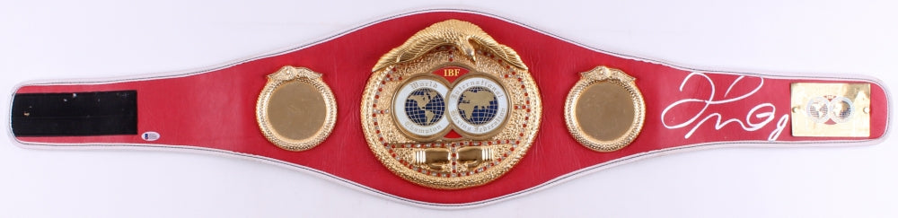 Floyd Mayweather Jr. Full Size Signed IBF Heavyweight Championship Belt (Beckett COA)
