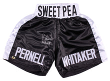 Pernell "Sweet Pea" Whitaker Signed Boxing Shorts (MAB Hologram)