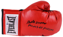 Roberto Duran Signed Everlast Boxing Glove Inscribed "Manos de Piedra" (Beckett COA)