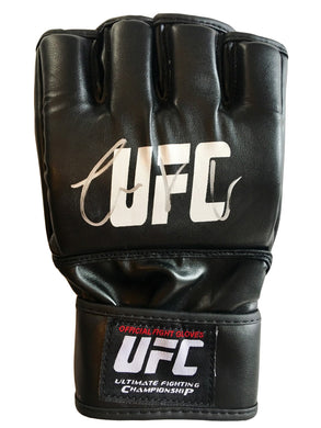 Conor McGregor Autographed UFC Gloves in a Silver Marker Size XX-Large